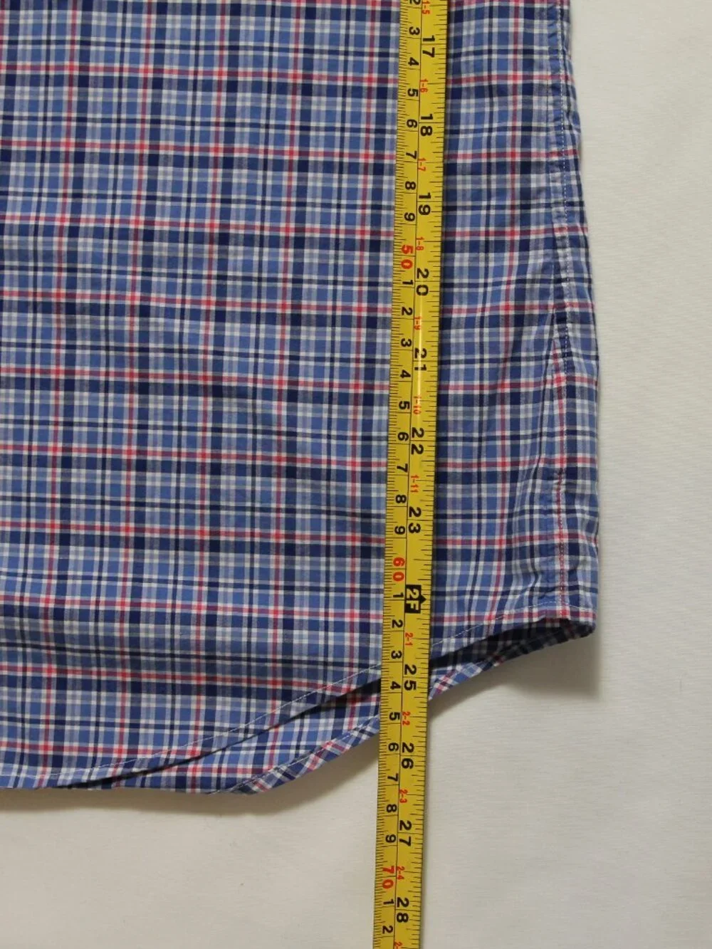 Polo Ralph Lauren Men's Slim Fit Performance Shirt Blue Pink Plaid Long Sleeve S
